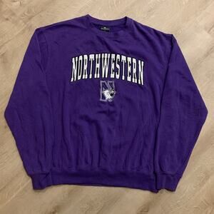 Colosseum Northwestern University Wildcats Sweatshirt Men's Large L Crewneck